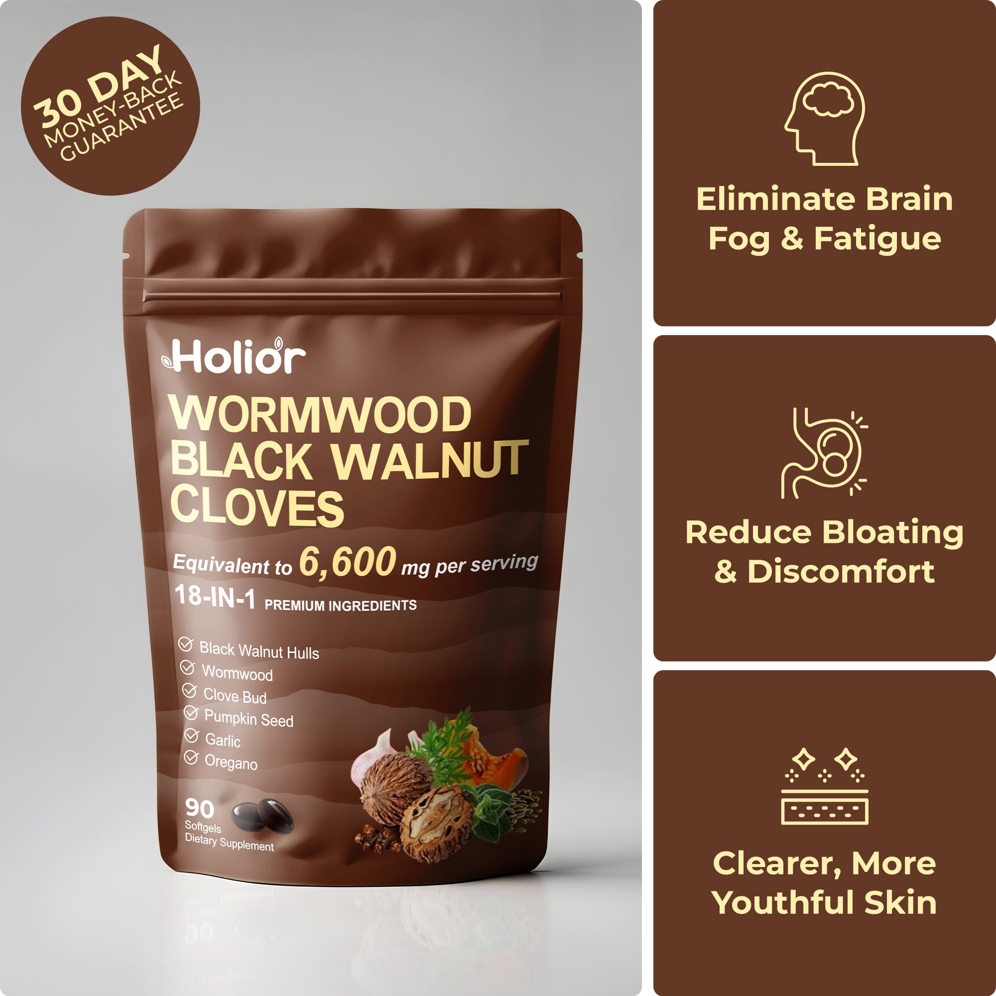 Flush Out Hidden Parasites & Larva with Wormwood Black Walnut Cloves