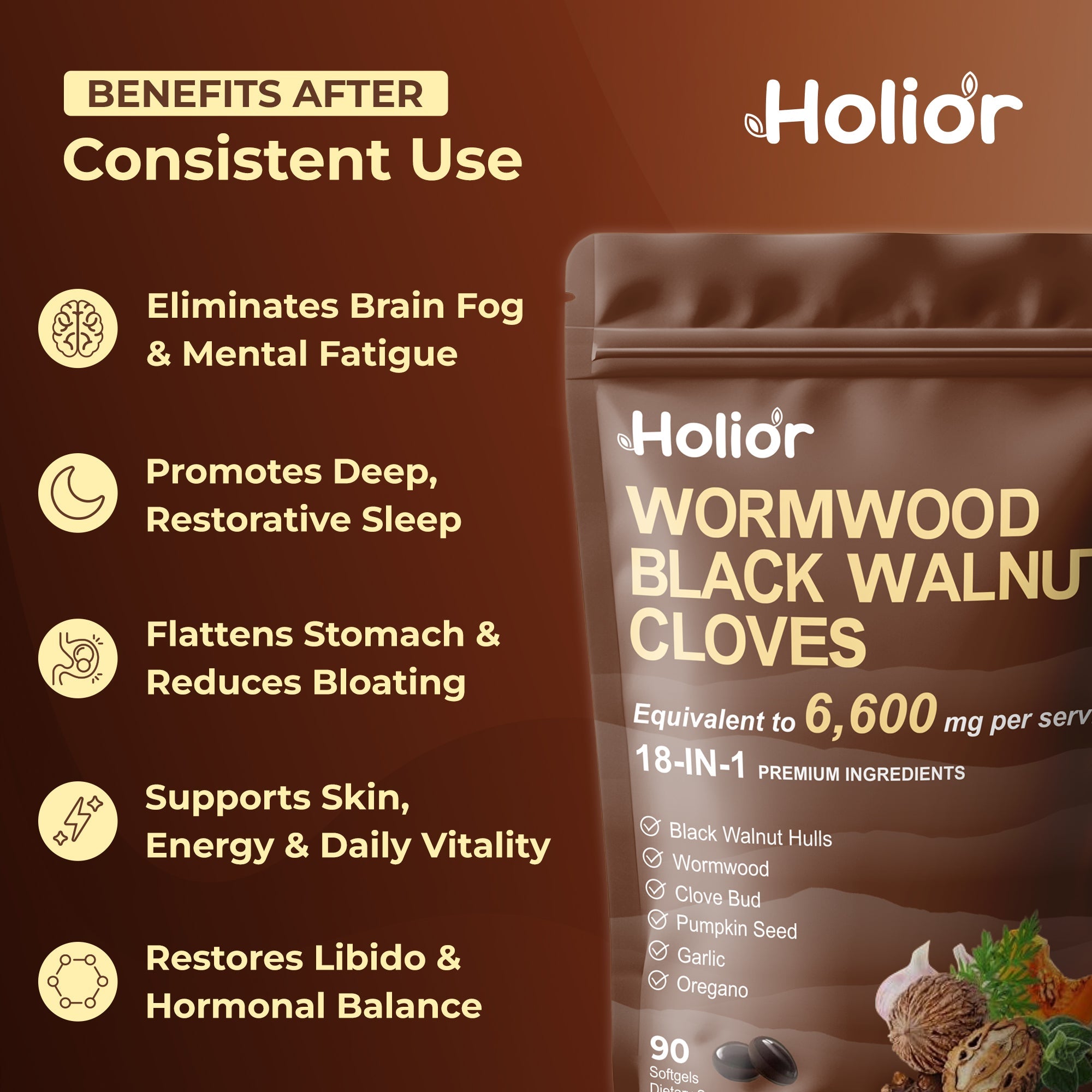 Flush Out Hidden Parasites & Larva with Wormwood Black Walnut Cloves